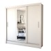 Guarda-Roupa Casal Castela 3 Portas 3 Gavetas com Espelho Branco - Panorama Móveis