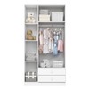 Quarto de Bebê Completo Bala de Menta 3 Portas 7 Gavetas Branco - Henn
