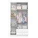 Quarto de Bebê Completo Bala de Menta 3 Portas 7 Gavetas Branco - Henn