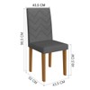 Mesa Jantar 6 Lugares Miami Freijo/Off White/Grafite - Indekes