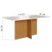 Mesa Jantar 6 Lugares Miami Freijo/Off White/Grafite - Indekes