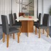Mesa Jantar 6 Lugares Miami Freijo/Off White/Grafite - Indekes