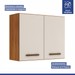 Cozinha Completa Atenas 7 Portas 3 Gavetas Nature/Off White - Kaiki Móveis