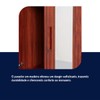 Guarda-Roupa Casal Piauí 4 Portas 2 Gavetas 1 Prateleira com Espelho Clean Madeira Maciça Mel - Rodmóveis