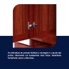 Guarda-Roupa Casal Piauí 4 Portas 2 Gavetas 1 Prateleira com Espelho Clean Madeira Maciça Mel - Rodmóveis
