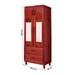 Guarda-Roupa Casal Piauí 4 Portas 2 Gavetas 1 Prateleira com Espelho Clean Madeira Maciça Mel - Rodmóveis
