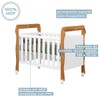 Berço Mini Cama 3 em 1 Soninho 100% Mdf Amadeirado 4850 - Tigus Baby