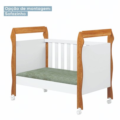 Berço Mini Cama 3 em 1 Soninho 100% Mdf Amadeirado 4850 - Tigus Baby
