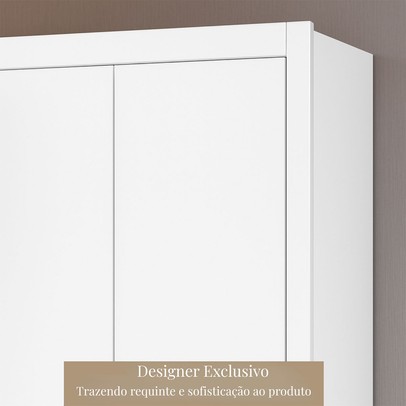 Guarda-Roupa Casal Severo 6 Portas 6 Gavetas Branco - Panorama Móveis
