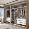 Guarda-Roupa Casal Severo 6 Portas 6 Gavetas Ipê/Off White - Panorama Móveis
