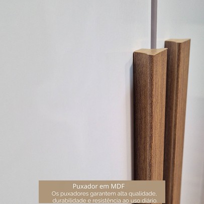 Guarda-Roupa Casal Severo 6 Portas 6 Gavetas com Espelho Branco - Panorama Móveis