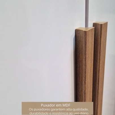 Guarda-Roupa Casal Severo 6 Portas 6 Gavetas com Espelho Capuccino/Branco - Panorama Móveis