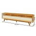 Rack para TV Até 85 Polegadas Requinte 3 Gavetas 100% Mdf com Pés e Led Naturale/Off White - Gelius