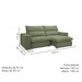 Sofá Retrátil e Reclinável Martinho 230cm Boucle Verde - Celflex