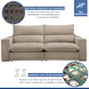 Sofá Retrátil e Reclinável Martinho 230cm Boucle Bege  - Celflex