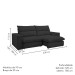 Sofá Retrátil e Reclinável Martinho 230cm Boucle Bege  - Celflex