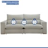 Sofá Retrátil e Reclinável Martinho 230cm Boucle Gelo - Celflex