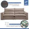 Sofá Retrátil e Reclinável Martinho 230cm Veludo Bege Escuro - Celflex