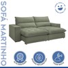 Sofá 2 Lugares Martinho Retrátil Boucle Verde - Celflex