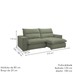 Sofá 2 Lugares Martinho Retrátil Boucle Verde - Celflex