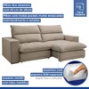 Sofá 2 Lugares Martinho Retrátil Boucle Bege - Celflex