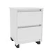 Mesa de Cabeceira Coimbra 2 Gavetas Branco - Politorno