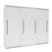 Guarda-Roupa Casal Sevilha 3 Portas 4 Gavetas Flex Branco/Freijo
