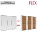 Guarda-Roupa Casal Sevilha 3 Portas 4 Gavetas Flex Branco/Freijo
