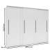 Guarda-Roupa Casal Sevilha 3 Portas 4 Gavetas Flex Branco/Freijo