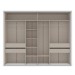 Guarda-Roupa Casal Sevilha 3 Portas 4 Gavetas Flex Branco/Freijo