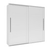 Guarda-Roupa Casal Sevilha 2 Portas 4 Gavetas Flex 40230084 Branco/Freijo - Politorno