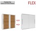 Guarda-Roupa Casal Sevilha 2 Portas 4 Gavetas Flex 40230084 Branco/Freijo - Politorno