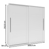 Guarda-Roupa Casal Sevilha 2 Portas 4 Gavetas Flex 40230084 Branco/Freijo - Politorno