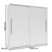 Guarda-Roupa Casal Sevilha 2 Portas 4 Gavetas Flex 40230084 Branco/Freijo - Politorno