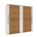 Guarda-Roupa Casal Sevilha 2 Portas 4 Gavetas Flex 40230084 Branco/Freijo - Politorno