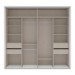 Guarda-Roupa Casal Sevilha 2 Portas 4 Gavetas Flex 40230084 Branco/Freijo - Politorno