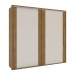 Guarda-Roupa Casal Sevilha 2 Portas 4 Gavetas Flex 40230084 Freijo/Off White - Politorno