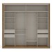 Guarda-Roupa Casal Sevilha 2 Portas 4 Gavetas Flex 40230084 Freijo/Off White - Politorno