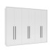 Guarda-Roupa Casal Sevilha 6 Portas 4 Gavetas Branco - Politorno