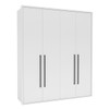 Guarda-Roupa Casal Sevilha 4 Portas 2 Gavetas Branco - Politorno