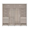 Guarda-Roupa Casal Coimbra 2 Portas 6 Gavetas Flex 40230563 Branco/Freijo - Politorno