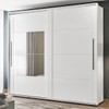 Guarda-Roupa Casal Coimbra 2 Portas 6 Gavetas Flex 40230563 Branco/Freijo - Politorno