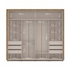 Guarda-Roupa Casal Coimbra 2 Portas 6 Gavetas Flex 40230563 Freijo/Off White - Politorno