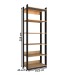 Closet Industrial Marseille 5 Prateleiras Black/Brise - Panorama Móveis