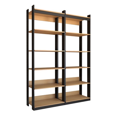 Closet Industrial Marseille 10 Prateleiras Black/Brise - Panorama Móveis