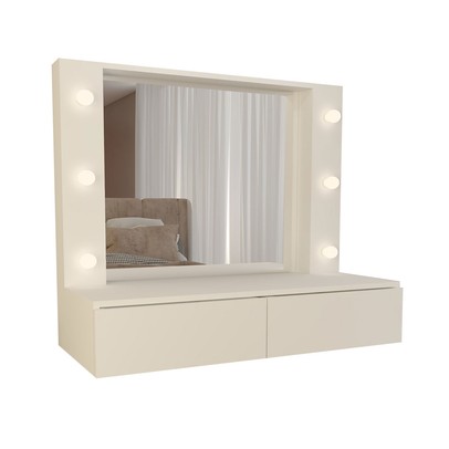 Penteadeira Suspensa Estrela 2 Gavetas Branco - Panorama Móveis