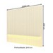 Painel para TV Até 85 Polegadas Nobre 1 Prateleira Ripado 100% Mdf Off White - Gelius