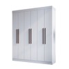 Guarda-Roupa Casal New York 6 Portas 2 Gavetas 100% Mdf Branco - Doripel