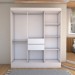 Guarda-Roupa Solteiro Leal Slim 8 Portas 2 Gavetas Branco - Panorama Móveis