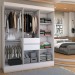 Guarda-Roupa Solteiro Leal Slim 8 Portas 2 Gavetas Branco - Panorama Móveis